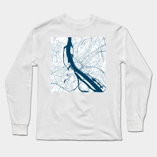 Kopie von Kopie von Kopie von Kopie von Kopie von Kopie von Kopie von Kopie von Kopie von Kopie von Kopie von Kopie von Kopie von Kopie von Kopie von Kopie von Kopie von Kopie von Lisbon map city map poster - modern gift with city map in dark blue Long Sleeve T-Shirt